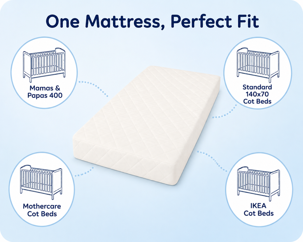 Baby Cot Bed Mattress — 120×60, 140×70 & 160×70cm