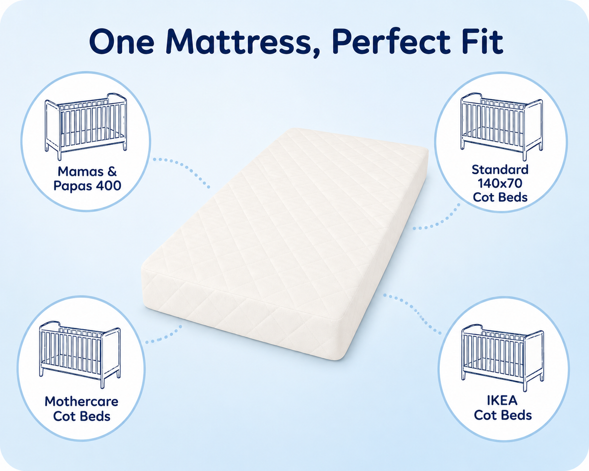 Baby Cot Bed Mattress — 120×60, 140×70 & 160×70cm